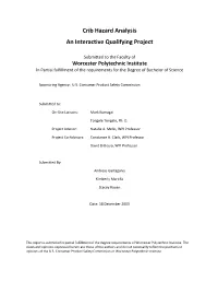 Crib Hazard Analysis an Interactive Qualifying Project