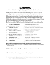 DARMOK Science Fiction Teaching That Language Is More Than Words and Grammar by Bryce Hedstrom