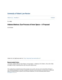 Due Process of Inner Space -- a Proposal