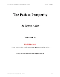 The Path to Prosperity