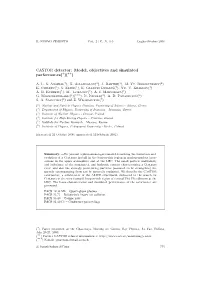 CASTOR Detector: Model, Objectives and Simulated Performance(∗)(∗∗)
