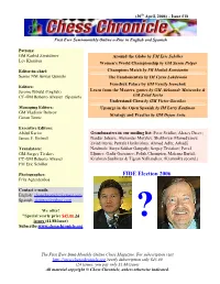 Chess Chronicle, Unless Otherwise Indicated