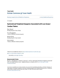 Symmetrical Peripheral Gangrene Associated with Low Output Cardiac Failure