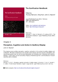 The Sonification Handbook Chapter 4 Perception, Cognition and Action In