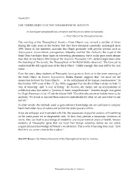 The Third Object of the Theosophical Society