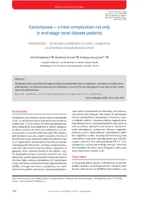 A Fatal Complication Not Only in End-Stage Renal Disease Patients
