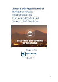 Armenia: ENA-Modernisation of Distribution Network Initial Environmental Examination/Non-Technical Summary: Draft Final Report