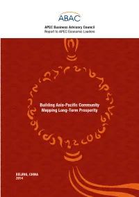 Building Asia Pacific Community Mapping Long Term Prosperity