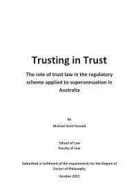 Trusting in Trust