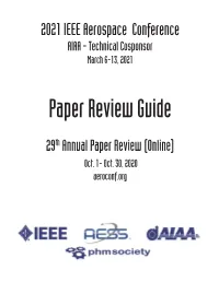 2021 Review Guide Front Back