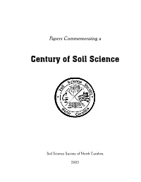 Century of Soil Science