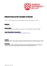 Dickens's Dream and the Conception of Character