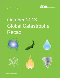 October 2013 Global Catastrophe Recap 2 2