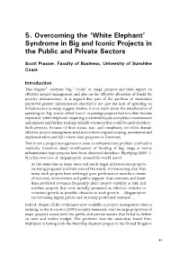 Syndrome in Big and Iconic Projects in the Public and Private Sectors