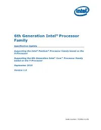 6Th Gen Intel® Core™ Processors