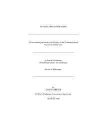 An Analysis of the State