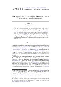 Null Arguments in Old Norwegian: Interaction Between Pronouns and Functional Domains*