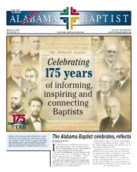 Celebrating 175 Years of Informing, Inspiring and Connecting Baptists