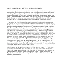 CRAYFISH IDENTIFICATION with DICHOTOMOUS KEYS As The