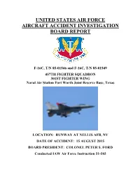F-16C, T/N 85-01546 and F-16C, T/N 85-01549