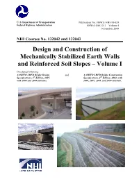 GEC 11 Design and Construction of Mechanically Stabilized Earth Walls and Reinforced Soil Slopes