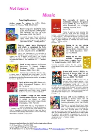 Hot Topics Music Teaching Resources the Concepts of Music: a Multimedia Resource for Junior Action Songs for Babies by A.W.I