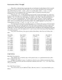 Linearization of Data - Example