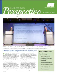 OKFB Delegates Set Priority Issues for Next Year