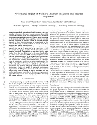 Performance Impact of Memory Channels on Sparse and Irregular Algorithms