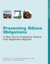 Preventing Odious Obligations
