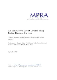 An Indicator of Credit Crunch Using Italian Business Surveys