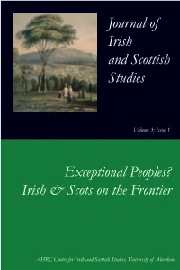 Irish & Scots on the Frontier