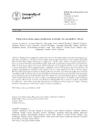 Plant Interactions Shape Pollination Networks Via Nonadditive Effects
