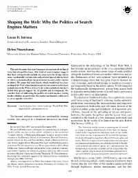 Shaping the Web: Why the Politics of Search Engines Matters