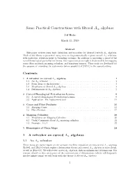 Some Practical Constructions with Filtered A∞ Algebras