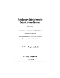 Cyanogen Final AEGL Document