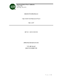 RFP No. ASPA17.045.WTR Upper Amouli Tank Replacement Project ” 5) Late Submittals Will Not Be Opened Or Considered and Will Be Determined As Non-Responsive