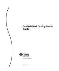 Sun Web Stack Getting Started Guide