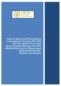 Value for Money and Policy Review Communication Strategy 2007