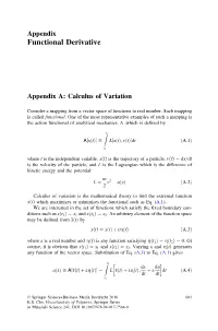 Functional Derivative
