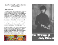The Writings of Lucy Parsons