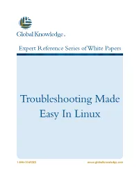 Troubleshooting Made Easy in Linux