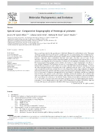 Comparative Biogeography of Neotropical Primates Molecular