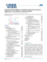 Diastereoselective Allylation of Carbonyl Compounds and Imines: Application to the Synthesis of Natural Products Miguel Yus,* Joséc