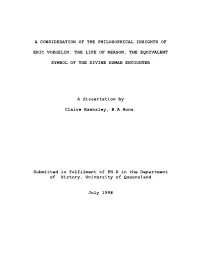 A Consideration of the Philosophical Insights Of