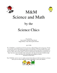 M&M Science and Math