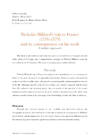 Masters' Thesis Abstract and Table of Contents