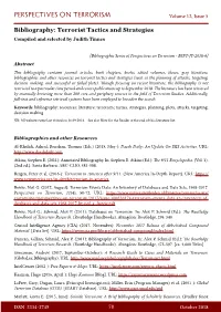 Terrorist Tactics and Strategies Compiled and Selected by Judith Tinnes