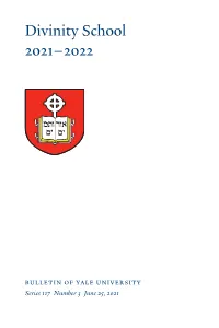 Divinity School 2021–2022