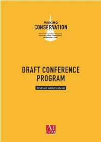 Draft Conference Program